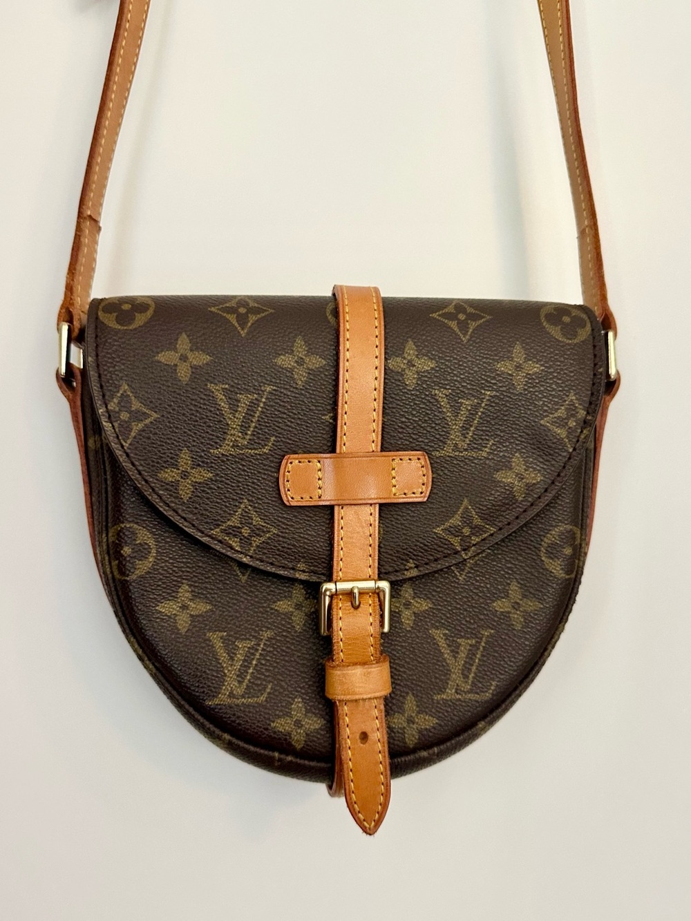 Louis Vuitton Monogram Chantilly Saddle PM Crossbody Bag